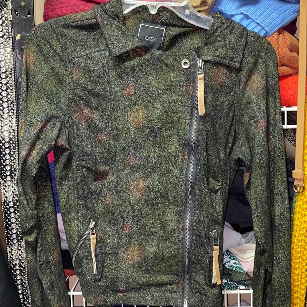 Lightweight muted green jacket OBEY